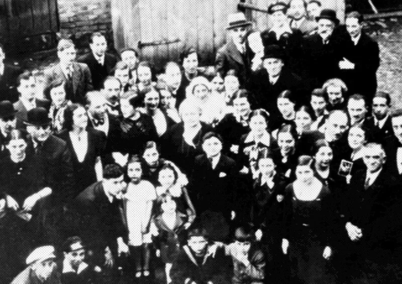 Fotografia archiwalna żydowskiej rodziny, Nowy Targ